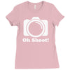 oh shoot camera Ladies Fitted T-Shirt