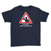body under construction road sign Youth Tee