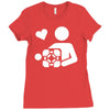 adesivo companion cube portal Ladies Fitted T-Shirt