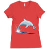 bottle opener nose Ladies Fitted T-Shirt