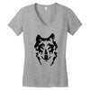 wolf Women's V-Neck T-Shirt