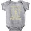 i might look like i'm playing softball Baby Onesie