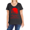 dawn of the dead retro 70s horror zombie film Ladies Curvy T-Shirt