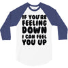 new rude birthday present 3/4 Sleeve Shirt