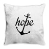 hope anchor religious Throw Pillow