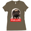 pug life Ladies Fitted T-Shirt