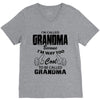 I&rsquo;m Called Grandma Because I&rsquo;m Way Too Cool To Be Called Grandma V-Neck Tee