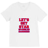 star spangled hammered V-Neck Tee