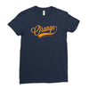 orange Ladies Fitted T-Shirt