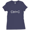 ctrl+c Ladies Fitted T-Shirt