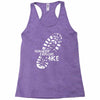 wander explore hike Racerback Tank