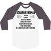 Aquarius Woman 3/4 Sleeve Shirt