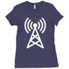 antenna broadcast Ladies Fitted T-Shirt