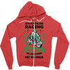 I am A Racing Grandpa Like A Regular Grandpa Only Way Cooler Zipper Hoodie