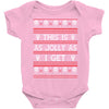 emo gothic ugly christmas sweater. Baby Onesie