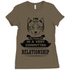 I Am Cat Actually In A Very Commited Relationship Ladies Fitted T-Shirt
