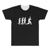 evolution of cricket white silhouette All Over Men's T-shirt