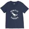 Auntiesaurus V-Neck Tee