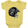 hi girl... ride with me! Baby Onesie