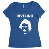 rivelino brazil 70s football world cup legend retro Women's Triblend Scoop T-shirt