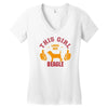 This Girl Loves Her Beagle Women's V-Neck T-Shirt
