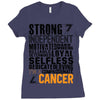 Strong Independent Motivated Cancer Ladies Fitted T-Shirt