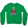 carcinoid cancer ribbon and rose Crewneck Sweatshirt
