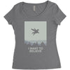 i want to believe 2 Women's Triblend Scoop T-shirt