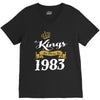 kings are born in 1983 V-Neck Tee