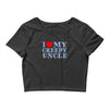i heart my creepy uncle Crop Top