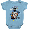 who loves lhasa apso Baby Bodysuit