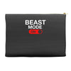 beast mode activated Accessory Pouches
