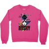 who loves husky Crewneck Sweatshirt