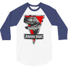 jurassic park raptor natural 3/4 Sleeve Shirt