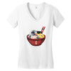 great wave ramen Women's V-Neck T-Shirt
