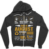 Born August  Multitasking Problem Solving Tees Zipper Hoodie
