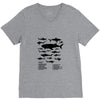 shark chart V-Neck Tee