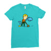 part time job   aquarium Ladies Fitted T-Shirt