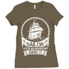 Sailor Life Is Adventure Dare It Ladies Fitted T-Shirt