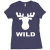 wild animal funny Ladies Fitted T-Shirt