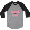 softball mom glitter 3/4 Sleeve Shirt