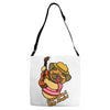 keep calm and play music Adjustable Strap Totes