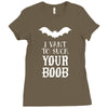 i vant to suck your boob Ladies Fitted T-Shirt