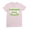 I Love Someone with Lymphoma Cancer to The Moon and Back to Infinity Ladies Fitted T-Shirt