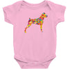 boxer flower Baby Bodysuit