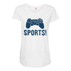 sports Maternity Scoop Neck T-shirt