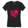 kawaii suki cute heart tee japanese kanji Women's V-Neck T-Shirt