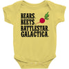 bears beets battlestar galactica Baby Bodysuit