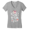 Though She Be But Little She Is Fierce Women's V-Neck T-Shirt