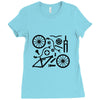 bike parts full suspension airfix model parts mens printed cotton Ladies Fitted T-Shirt